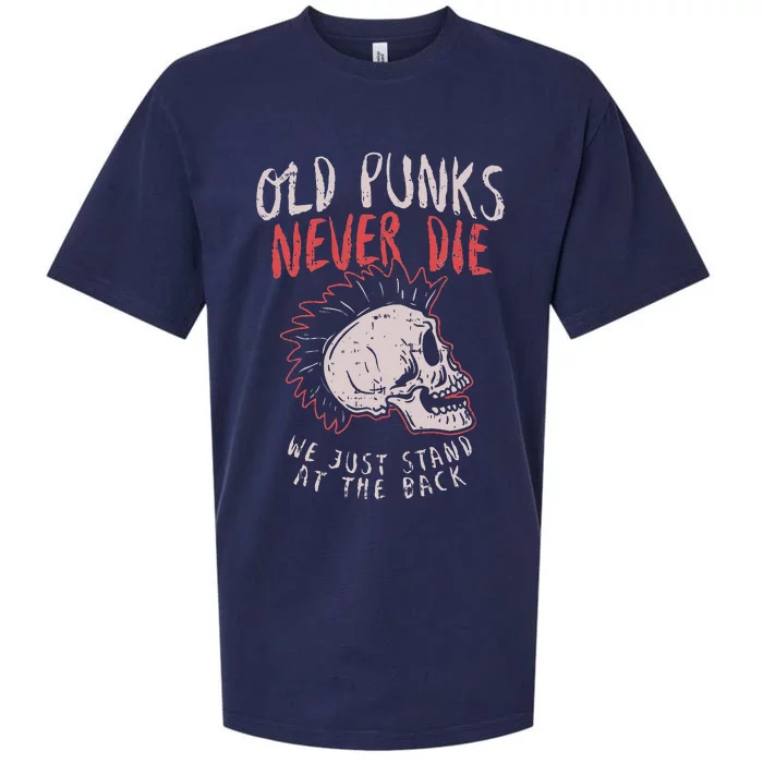 Old Punks Never Die Rock Music Gif Sueded Cloud Jersey T-Shirt