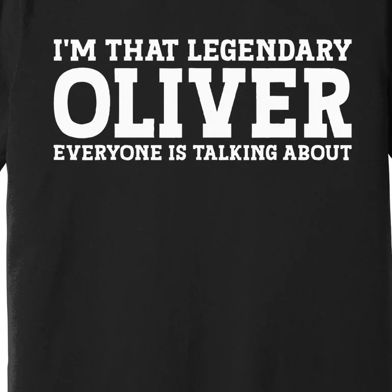 Oliver Personal Name Funny Oliver Premium T-Shirt