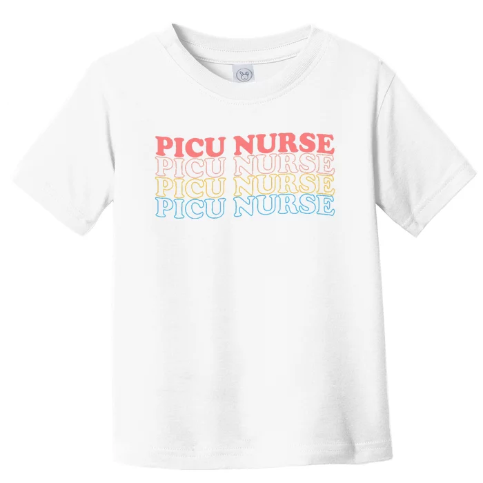 OdG4 PICU Nurse Retro Pediatric Intensive Care Unit Nurse Toddler T-Shirt