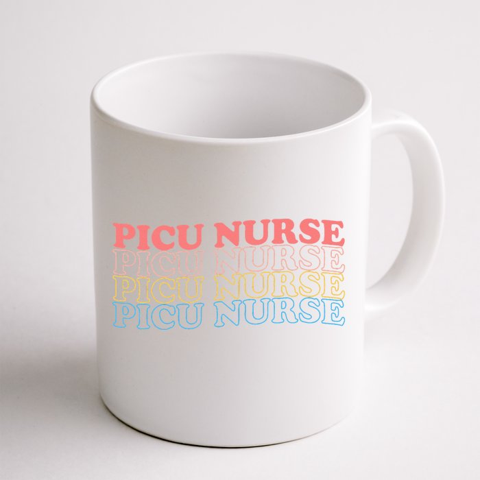 OdG4 PICU Nurse Retro Pediatric Intensive Care Unit Nurse Front & Back Coffee Mug