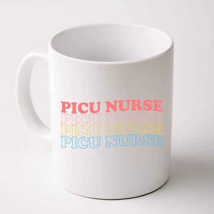 OdG4 PICU Nurse Retro Pediatric Intensive Care Unit Nurse Front & Back Coffee Mug