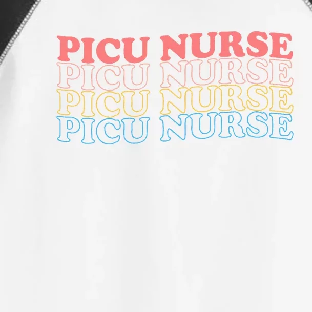 OdG4 PICU Nurse Retro Pediatric Intensive Care Unit Nurse Toddler Fine Jersey T-Shirt