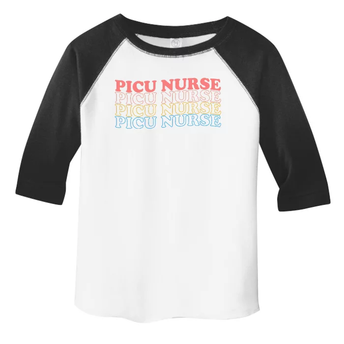 OdG4 PICU Nurse Retro Pediatric Intensive Care Unit Nurse Toddler Fine Jersey T-Shirt