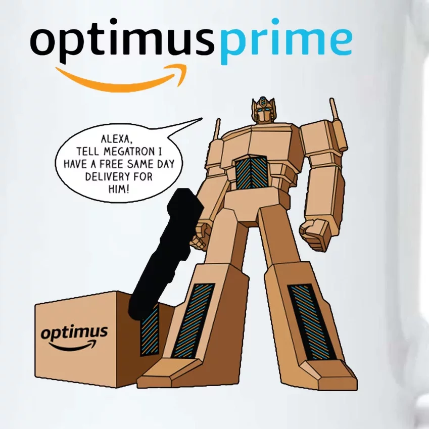 Optimus Prime Black Color Changing Mug