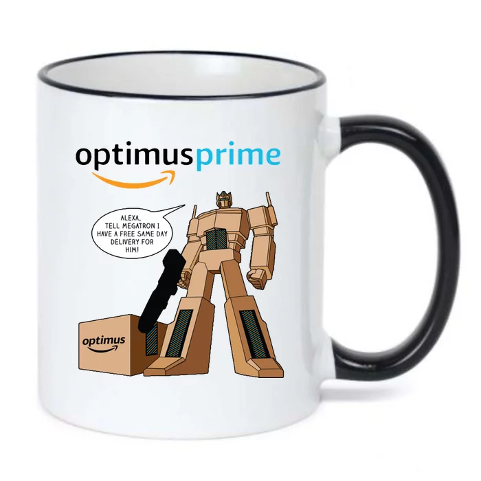 Optimus Prime Black Color Changing Mug