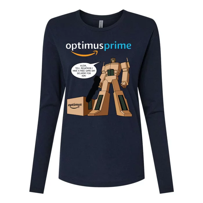 Optimus Prime Womens Cotton Relaxed Long Sleeve T-Shirt