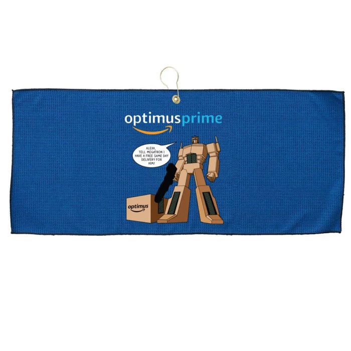 Optimus Prime Large Microfiber Waffle Golf Towel