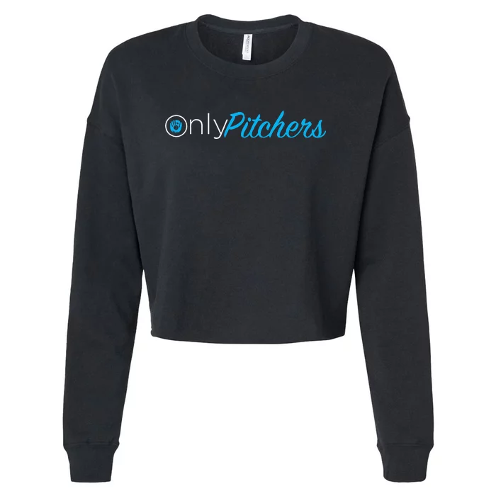 Only Pitchers Cropped Pullover Crew