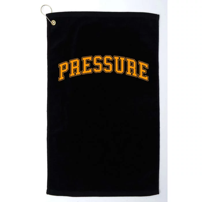 Orange Pressure Orange Color Graphic Platinum Collection Golf Towel