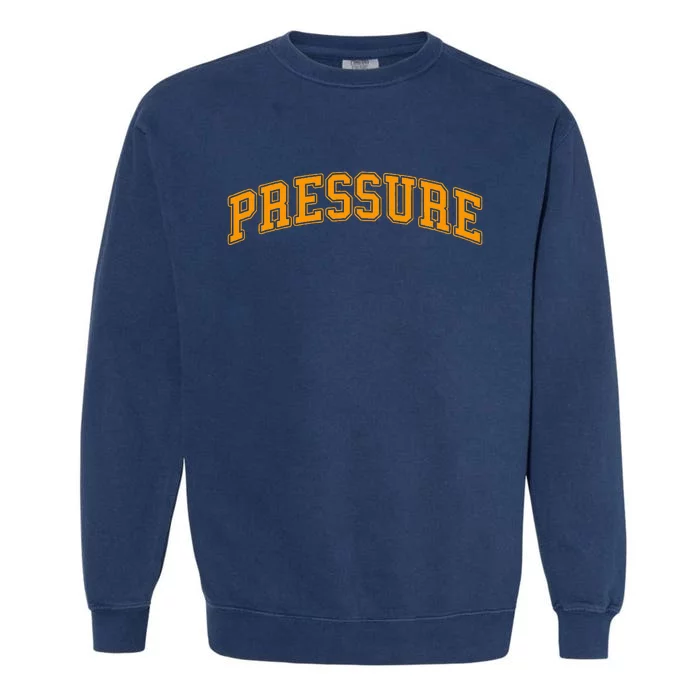 Orange Pressure Orange Color Graphic Garment-Dyed Sweatshirt