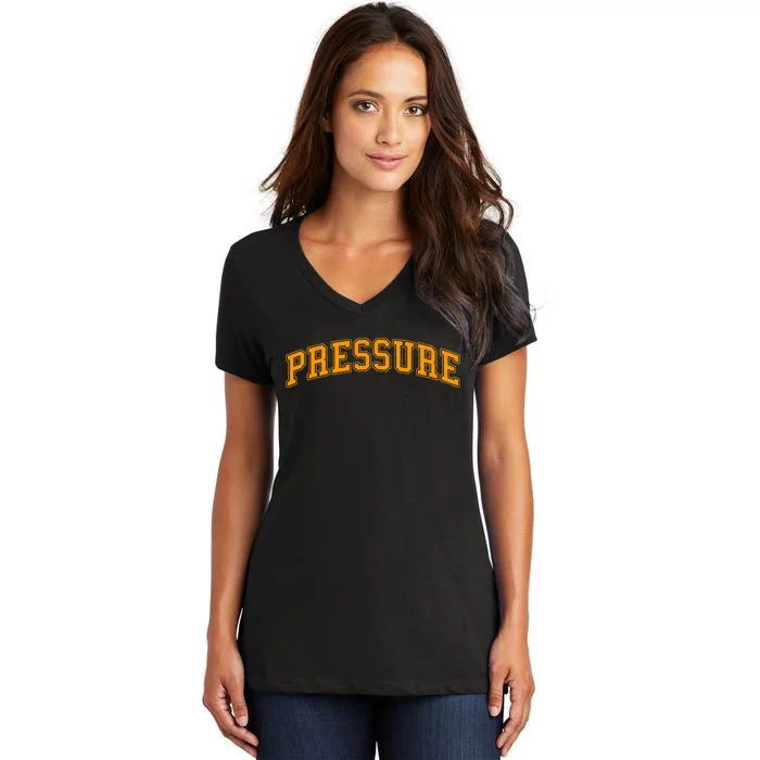 Orange Pressure Orange Color Women's V-Neck T-Shirt