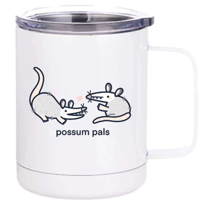 Opossum Pals Front & Back 12oz Stainless Steel Tumbler Cup