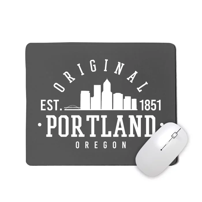 Original Portland Oregon Est 1851 Skyline Mousepad