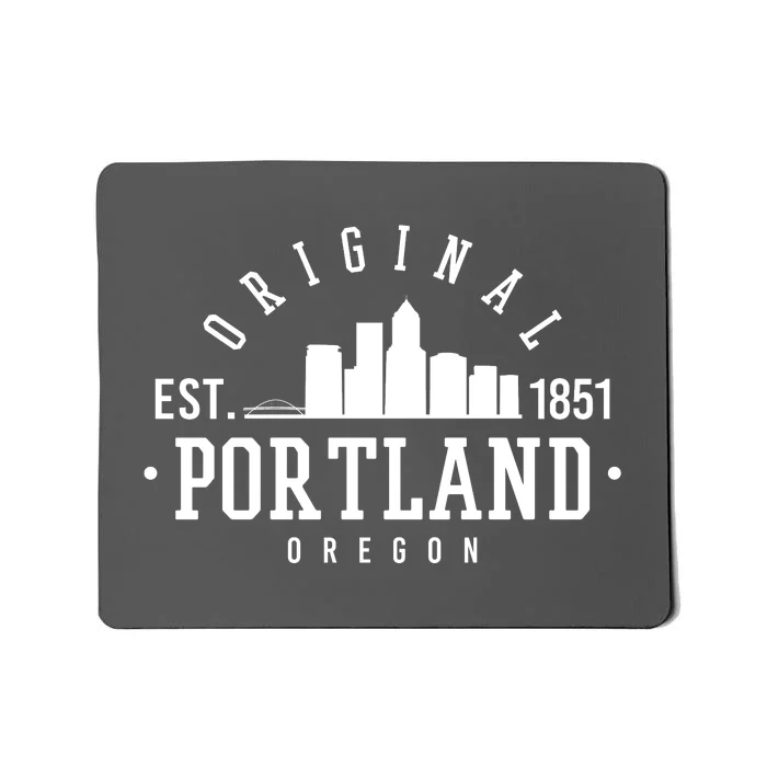 Original Portland Oregon Est 1851 Skyline Mousepad