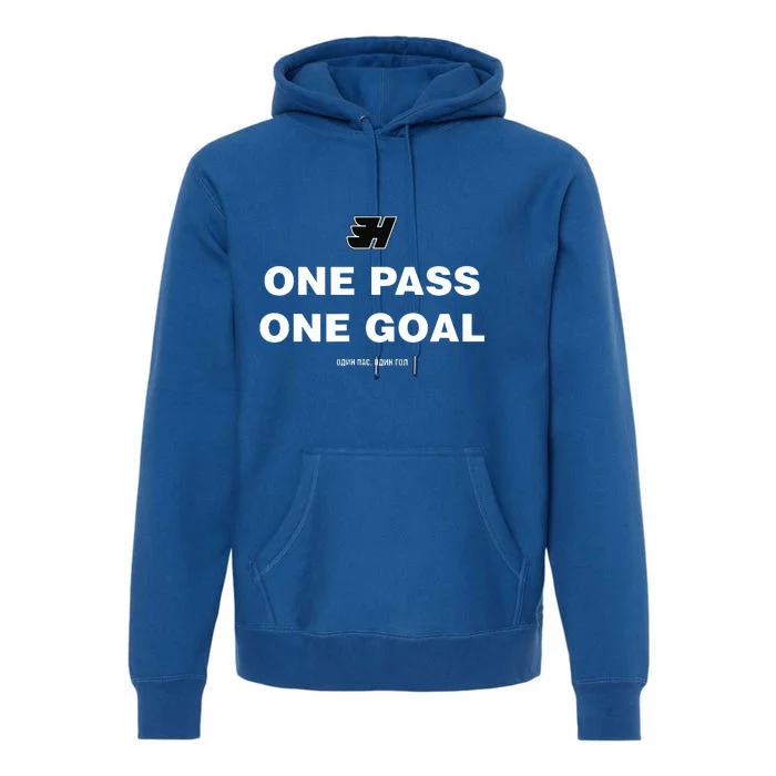 One Pass One Goal Premium Hoodie