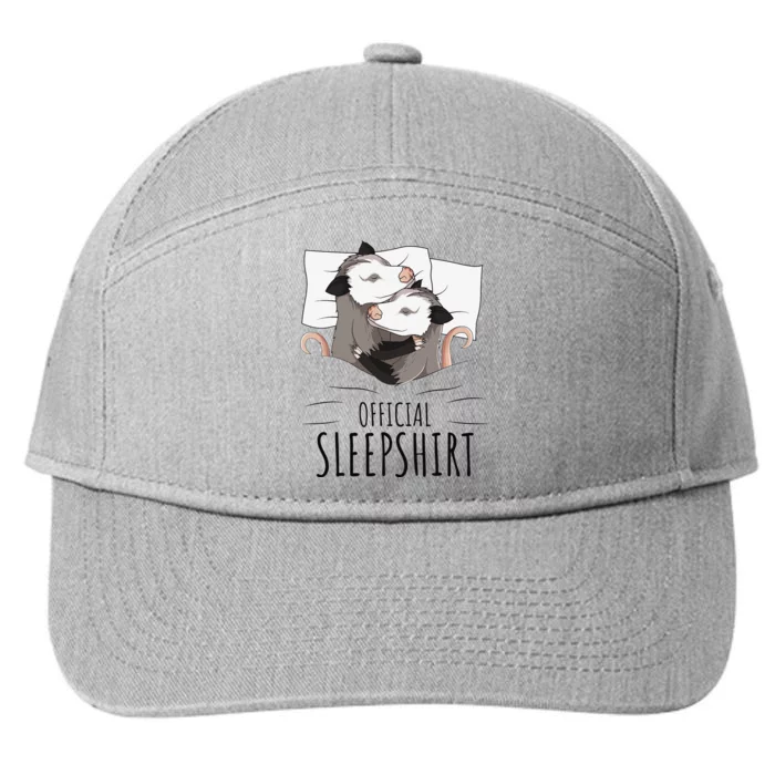 Opossum Possum Official Sleep 7-Panel Snapback Hat