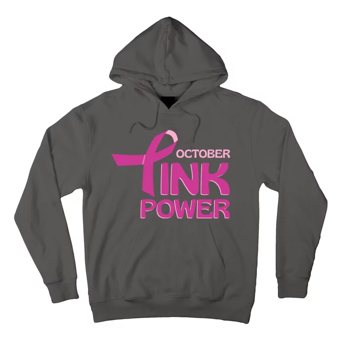 October Pink Power Breast Cancer Hoodie