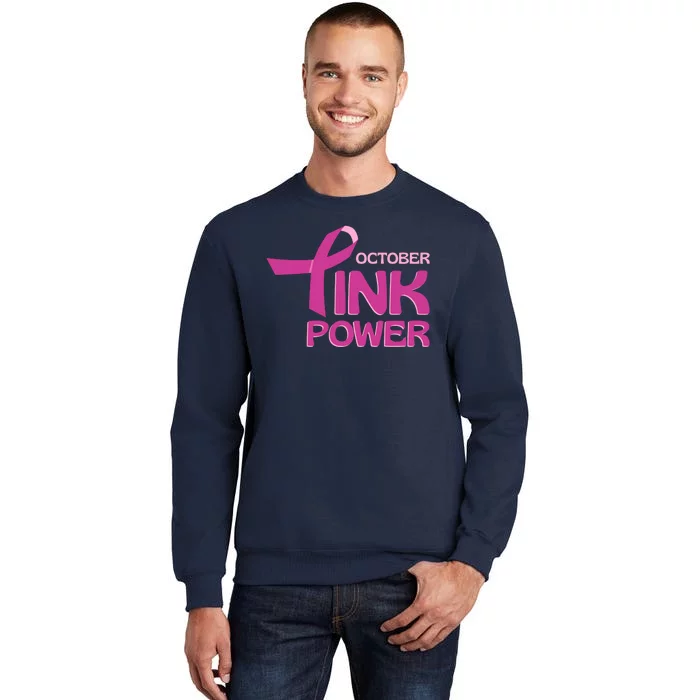 October Pink Power Breast Cancer Sweatshirt