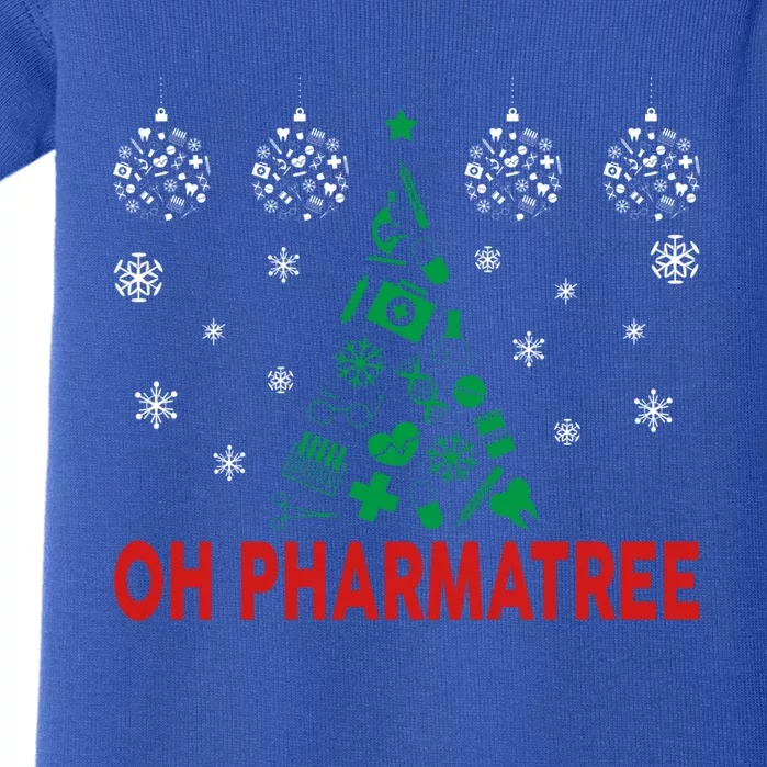 Oh Pharmatree Pharmacy Christmas Tree Sweater For Pharmacist Gift Baby Bodysuit