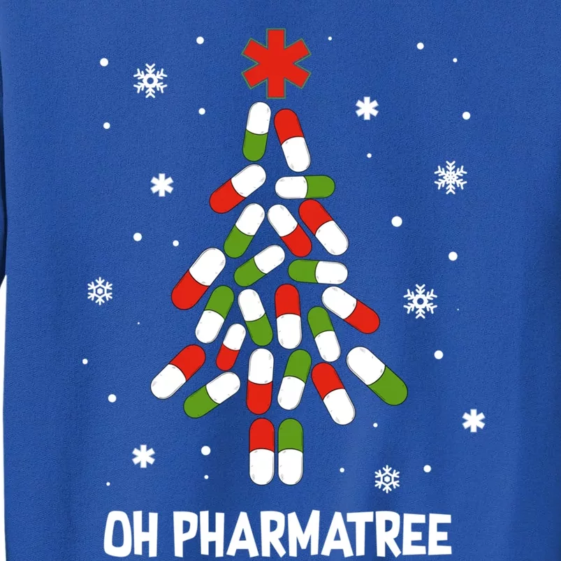 Oh Pharmatree Pills Christmas Tree Lights Pharmacy Crew Funny Gift Sweatshirt