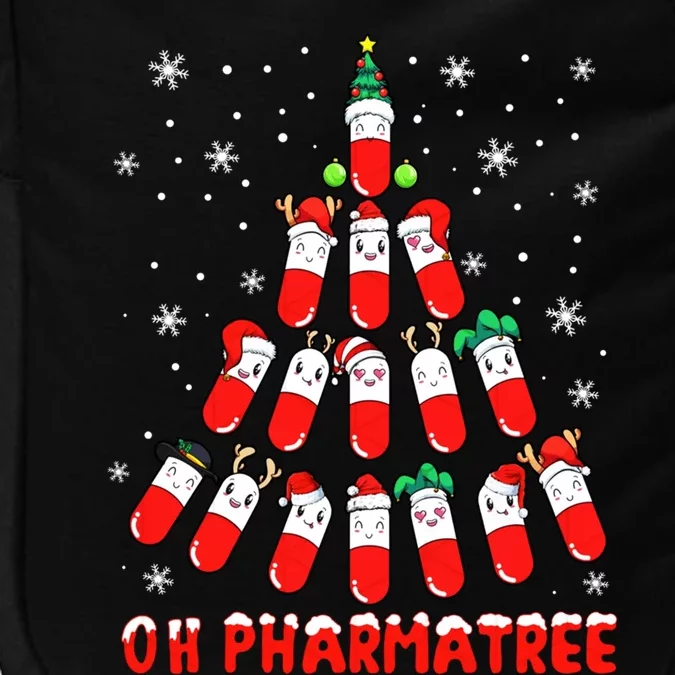 Oh Pharmatree Pills Christmas Tree Lights Pharmacy Crew Team Meaningful Gift Impact Tech Backpack