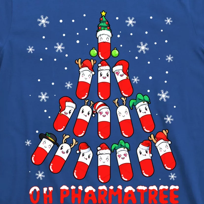 Oh Pharmatree Pills Christmas Tree Lights Pharmacy Crew Team Meaningful Gift T-Shirt