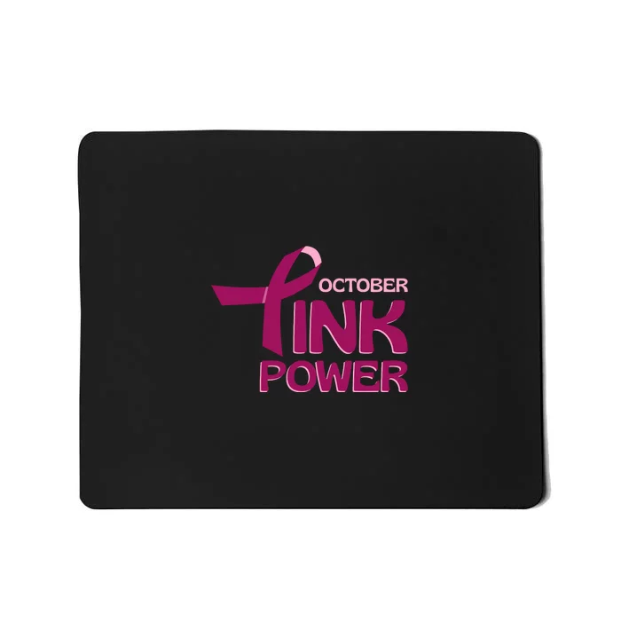 October Pink Power Mousepad