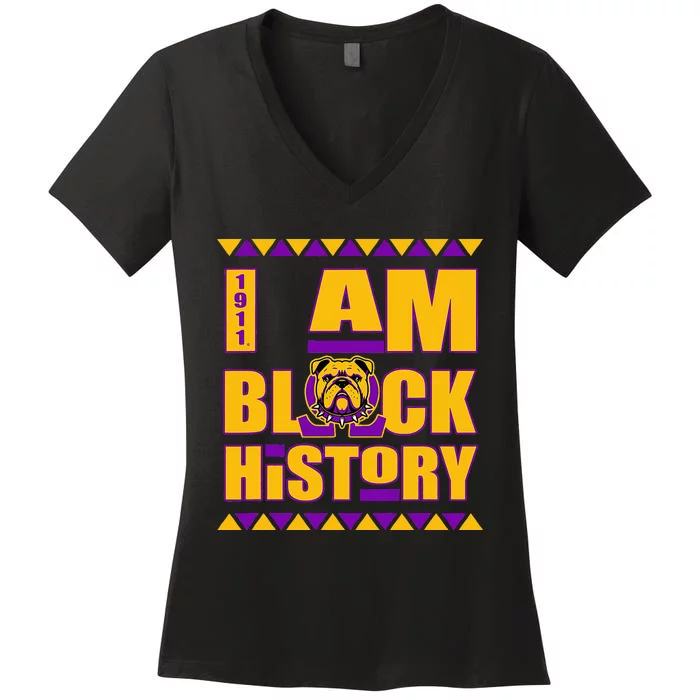 Omega Psi Phi Fraternity Paraphernalia I Am Black History Women's V-Neck T-Shirt