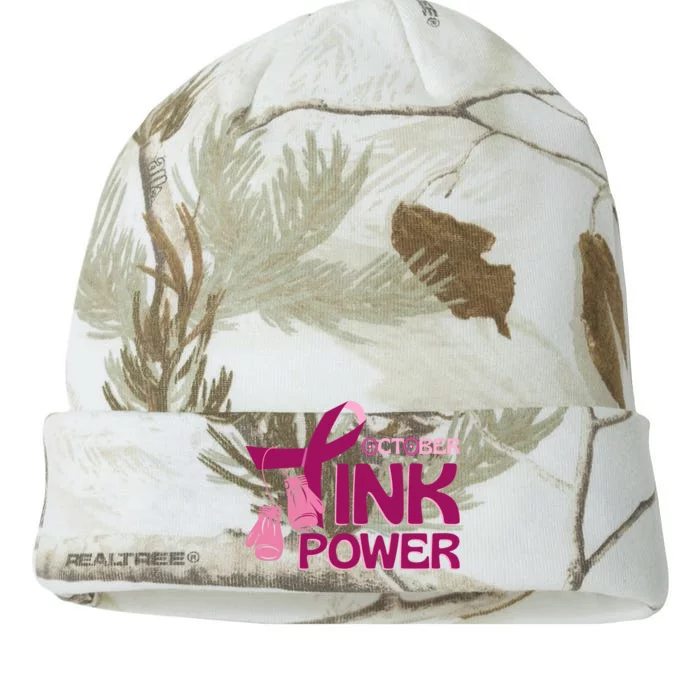 October Pink Power Breast Cancer Kati - 12in Camo Beanie