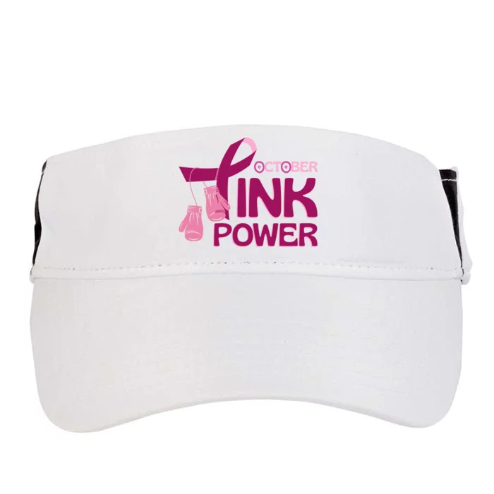 October Pink Power Breast Cancer Adult Drive Performance Visor