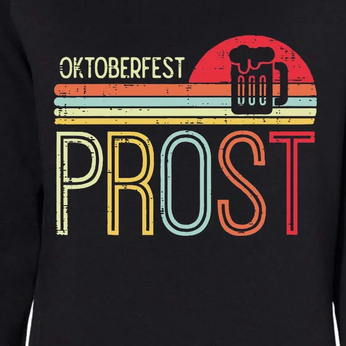 Oktoberfest Prost Retro German Bavarian Festival Womens California Wash Sweatshirt