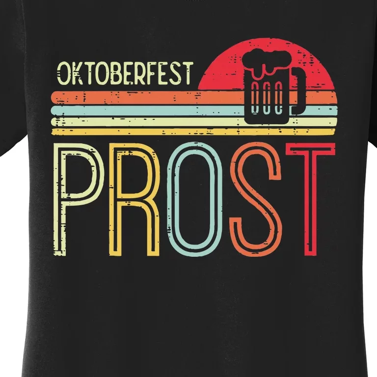 Oktoberfest Prost Retro German Bavarian Festival Women's T-Shirt