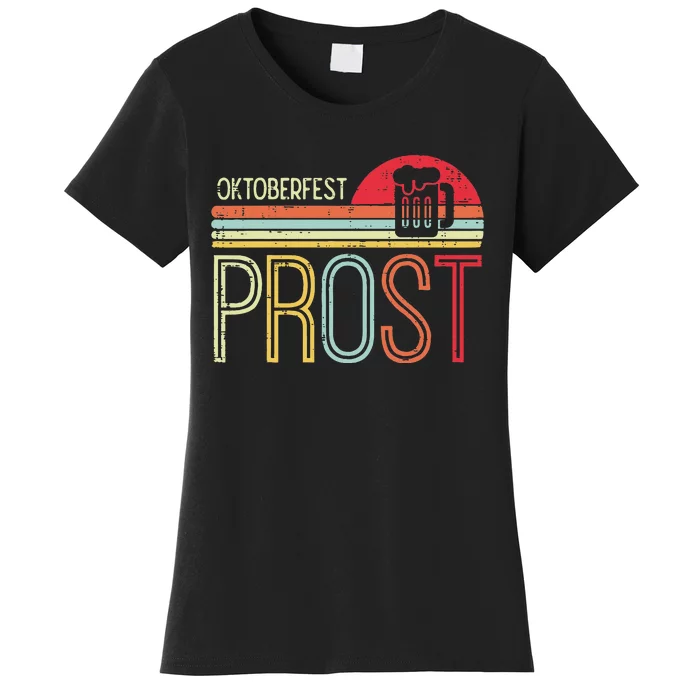 Oktoberfest Prost Retro German Bavarian Festival Women's T-Shirt