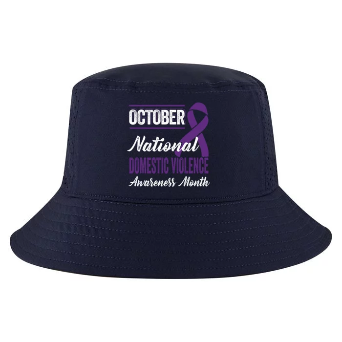 October Purple Ribbon Gift Domestic Violence Awareness Month Gift Cool Comfort Performance Bucket Hat