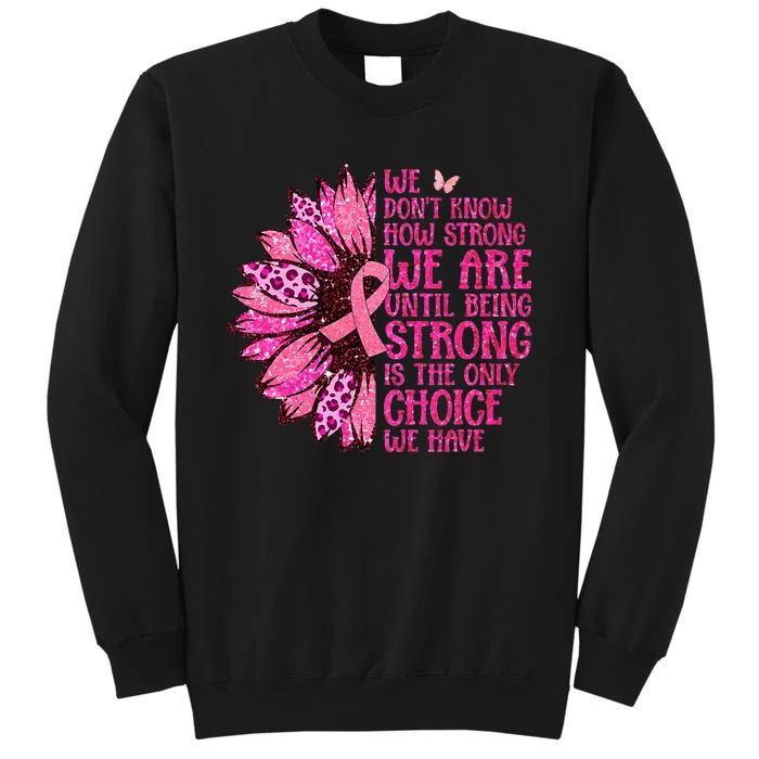 October Pink Ribbon Breast Cancer Awareness Tall Sweatshirt