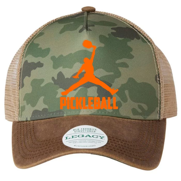 Orange Pickleball Sports Logo Legacy Tie Dye Trucker Hat