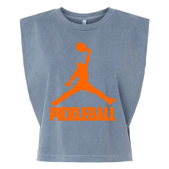 Orange Pickleball Sports Logo Garment-Dyed Women's Muscle Tee