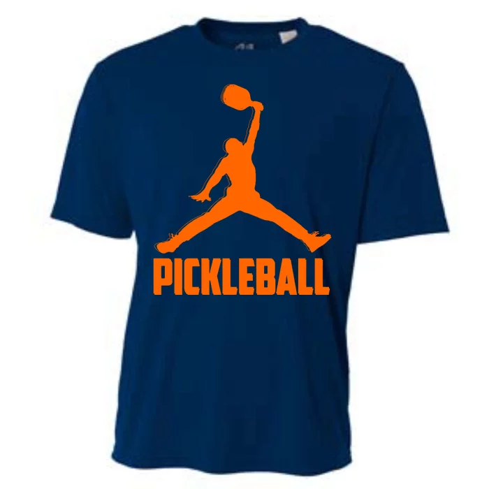 Orange Pickleball Sports Logo Cooling Performance Crew T-Shirt