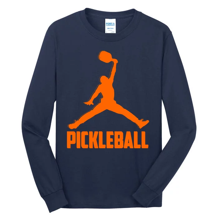 Orange Pickleball Sports Logo Tall Long Sleeve T-Shirt