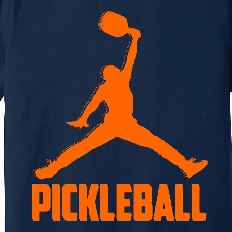 Orange Pickleball Sports Logo Premium T-Shirt