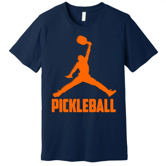 Orange Pickleball Sports Logo Premium T-Shirt