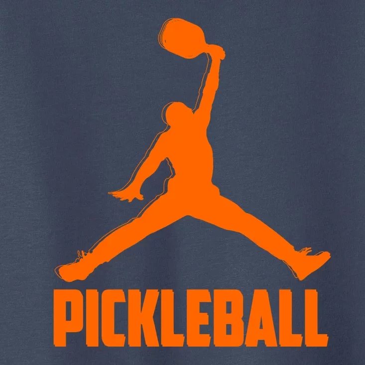 Orange Pickleball Sports Logo Toddler T-Shirt