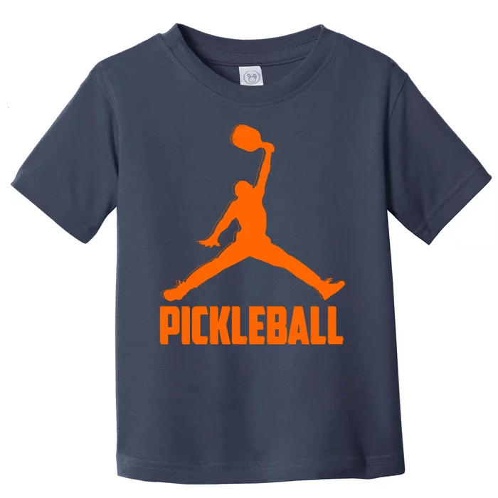 Orange Pickleball Sports Logo Toddler T-Shirt