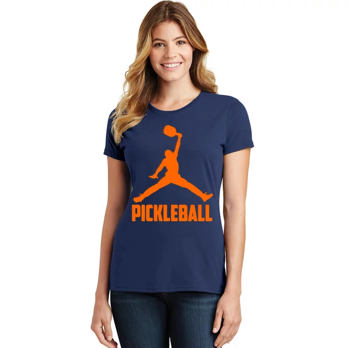 Orange Pickleball Sports Logo Women's T-Shirt