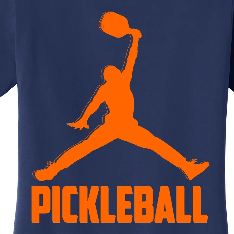 Orange Pickleball Sports Logo Women's T-Shirt