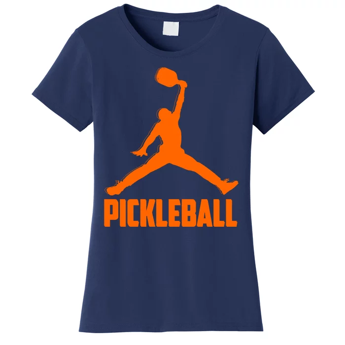 Orange Pickleball Sports Logo Women's T-Shirt