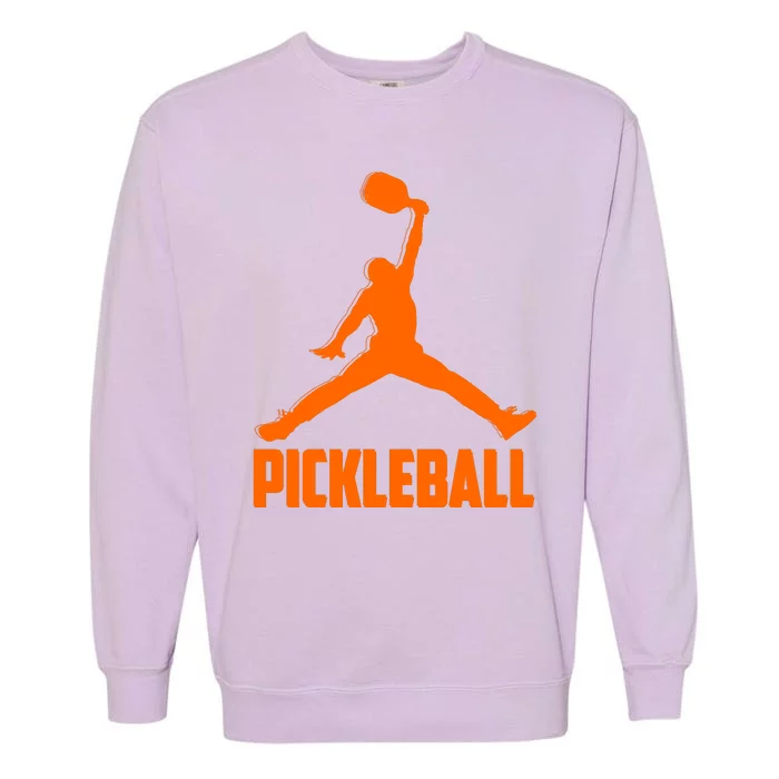 Orange Pickleball Sports Logo Garment-Dyed Sweatshirt