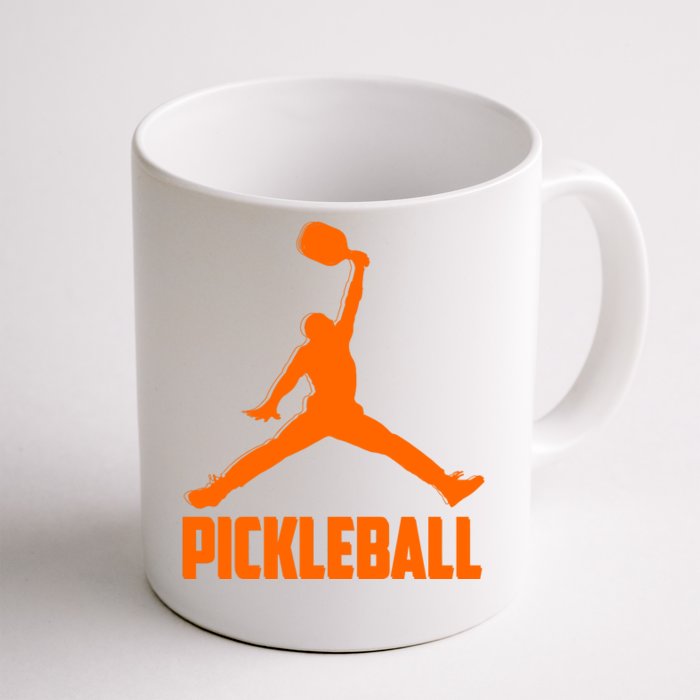 Orange Pickleball Sports Logo Front & Back Coffee Mug