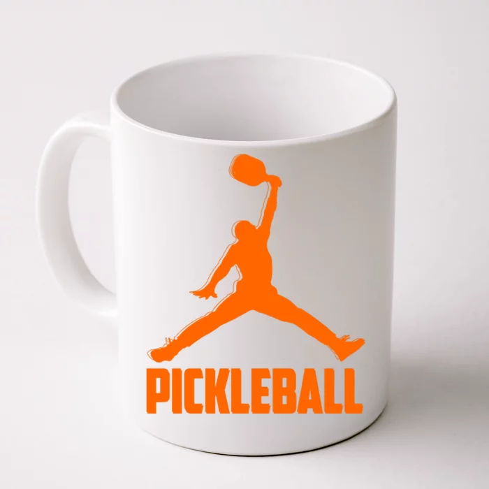 Orange Pickleball Sports Logo Front & Back Coffee Mug