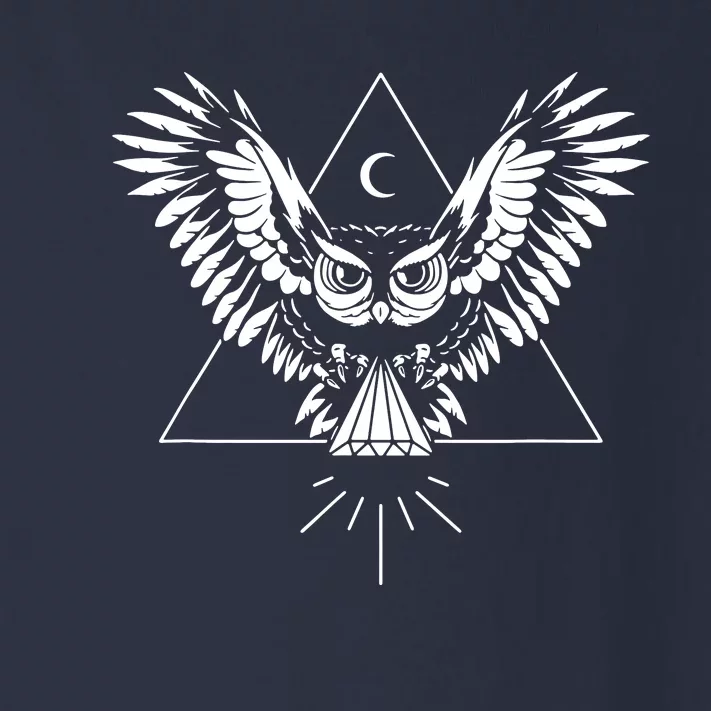 Owl Pyramid Secret Illuminati Owl Tattoo Style Toddler Long Sleeve Shirt